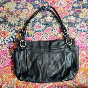 Tignanello Leather laptop briefcase shoulder bag